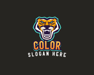 Feline - Tiger Beast Streamer logo design