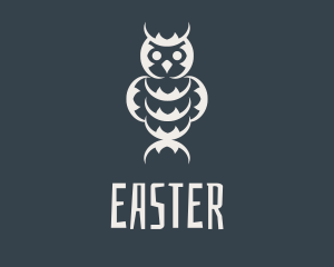 Gray Owl Totem Logo