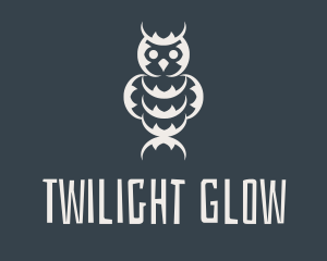 Twilight - Gray Owl Totem logo design