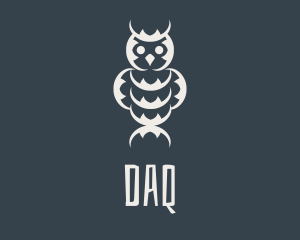 Owl - Gray Owl Totem logo design