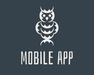 Cultural - Gray Owl Totem logo design