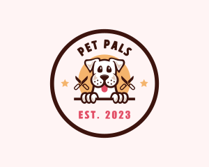 Pet Dog Grooming logo design