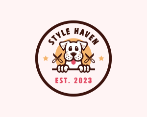 Shelter - Pet Dog Grooming logo design