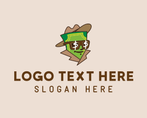 Mascot - Dollar Man Agent logo design