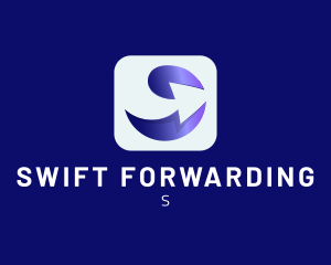 Global Forwarding Logistics Arrow logo design