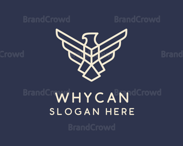 Geometric Falcon Avian Logo