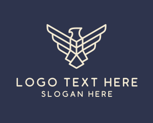 Geometric Falcon Avian Logo