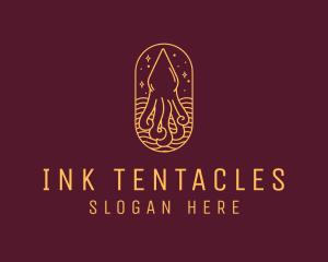 Tentacles - Octopus Squid Monoline logo design