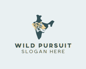 Wild Tiger Map logo design