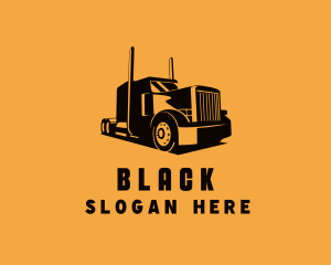 Black Haulage Transport  logo design