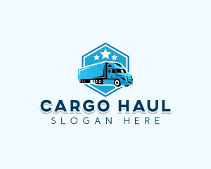 Truck Courier Logistics logo design