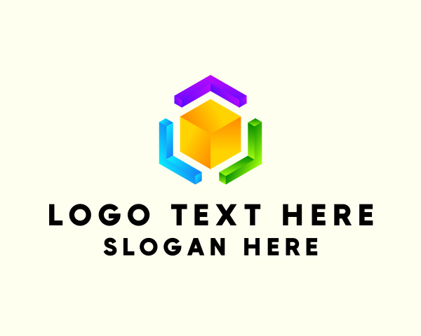 Boxes - 3D Cube Technology logo design