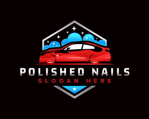 Car Wash Detailing Automotive logo design