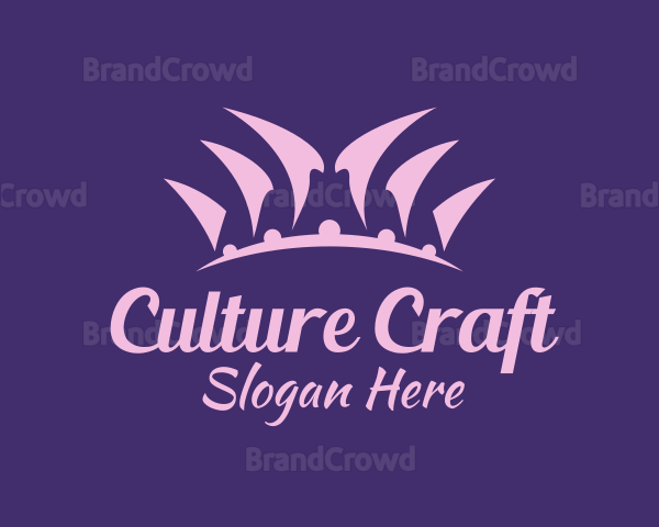 Pink Pageant Crown Logo