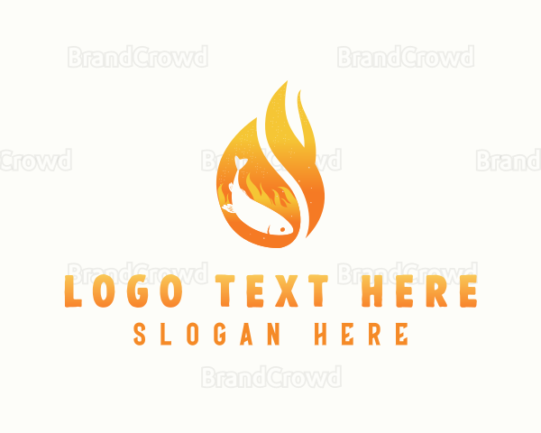 Flame Grilled Fish Logo