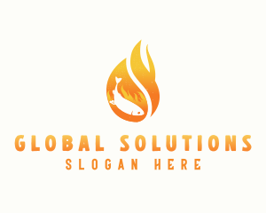 Flame Grilled Fish Logo