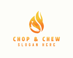 Flame Grilled Fish Logo