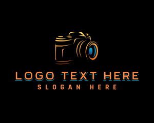 Multimedia - Photography Camera Lens logo design