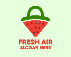 Watermelon Slice Bag logo design