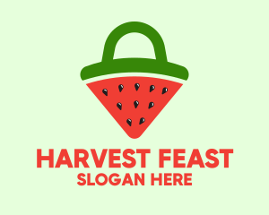 Watermelon Slice Bag logo design