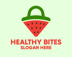 Watermelon Slice Bag logo design