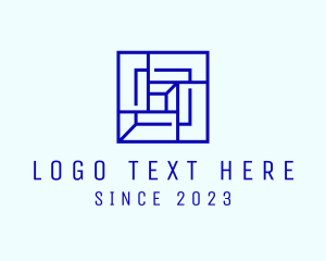 Infrastructure - Modern Tech Cube logo design