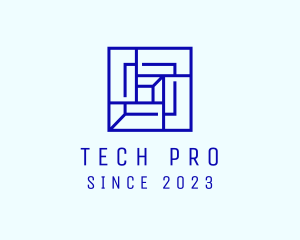 Processor - Modern Tech Cube logo design