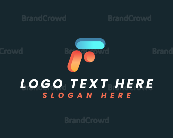 Digital Creative Studio Letter F Logo