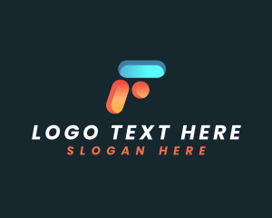 Digital Creative Studio Letter F logo design