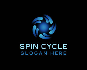 Spin - Motion AI Digital logo design