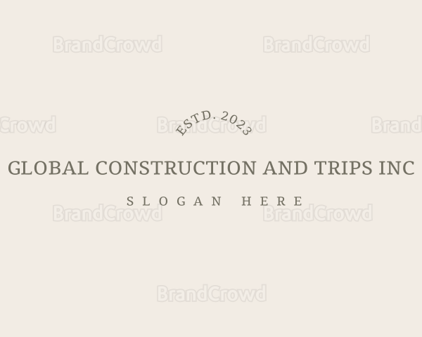 Stylish Clean Wordmark Logo