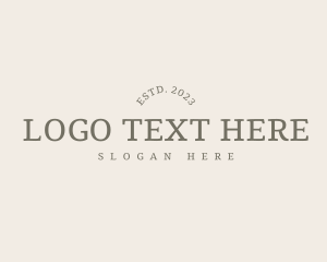 Stylish Clean Wordmark logo design