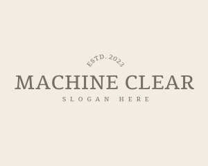 Stylish Clean Wordmark Logo