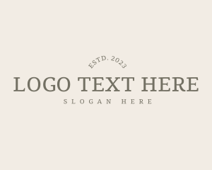 Stylish Clean Wordmark Logo
