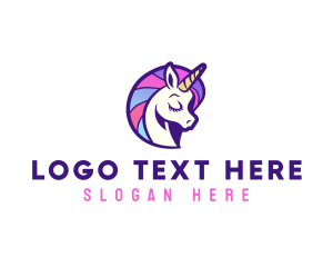 Mascot - Unicorn Cute Pony logo design