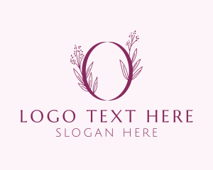 Flower Boutique Letter O Logo