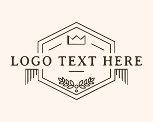 Bed And Breakfast - Shop Store Crown Badge logo design
