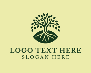 Organic - Natural Mangrove Tree logo design