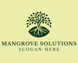 Natural Mangrove Tree logo design