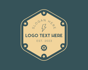 Factory - Lightning Electrical Mechanic logo design