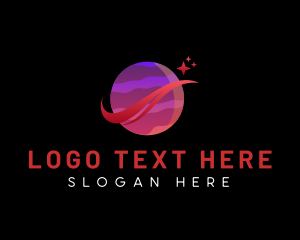 Galaxy - Planet Star Galaxy logo design