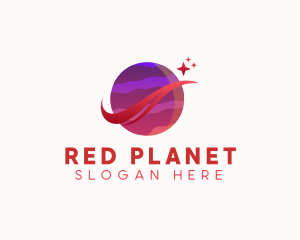 Planet Star Galaxy logo design