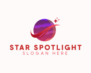 Planet Star Galaxy logo design