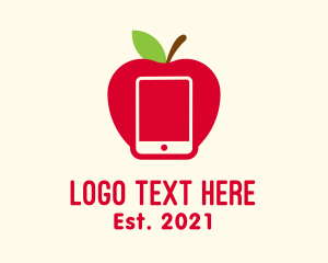 Repair Service - Apple Screen Tablet logo design
