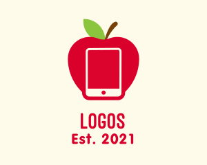 Mobile Application - Apple Screen Tablet logo design