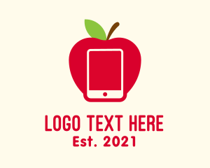 Tablet - Apple Screen Tablet logo design