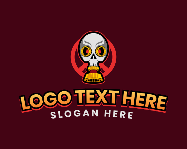 Scary - Scary Skull Gas Mask logo design