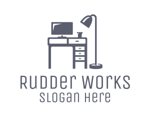 Gray Desk Office logo design