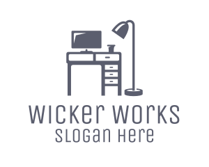 Gray Desk Office logo design