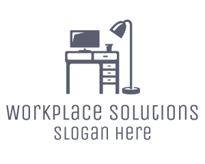 Office - Gray Desk Office logo design